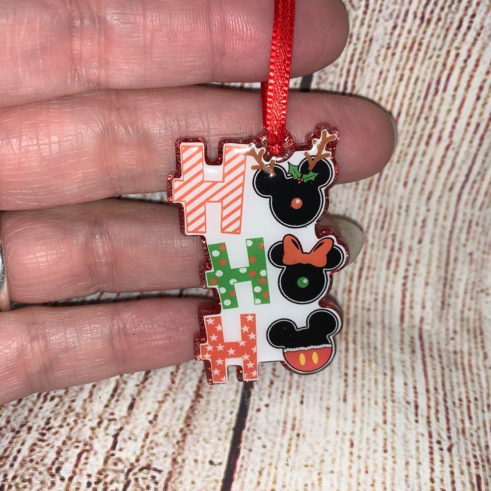 Ho Ho Ho Mouse Christmas Ornament